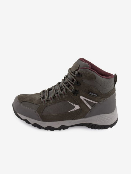 ALPINE PRO Šedo-zelené unisex outdoorové topánky ALPINE PRO ROMOOS