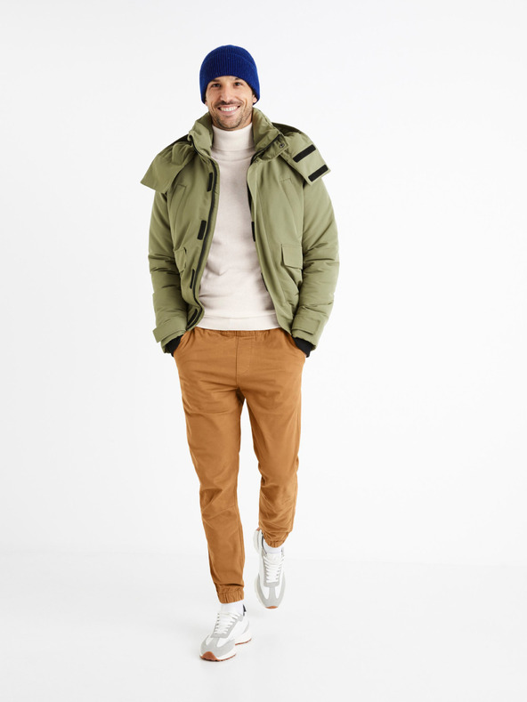 Celio Hnedé pánske nohavice Celio Voyage