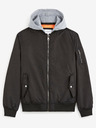 Celio Čierny pánsky bomber s kapucňou Celio Cujameshoo
