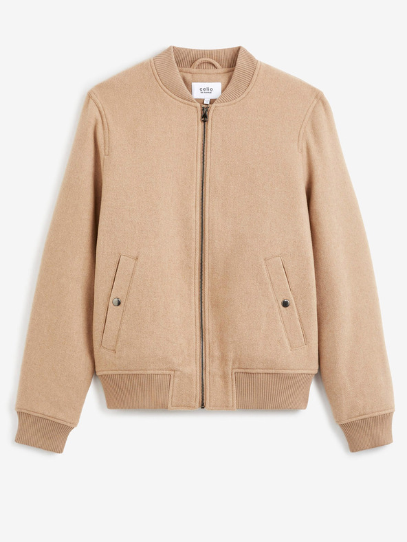 Celio Béžový pánsky bomber Celio Cubeauty