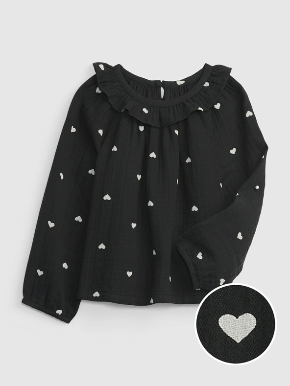 GAP Baby mušelínový top s volánikom GAP