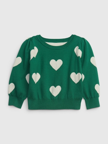 GAP Baby sveter so vzorom srdca GAP