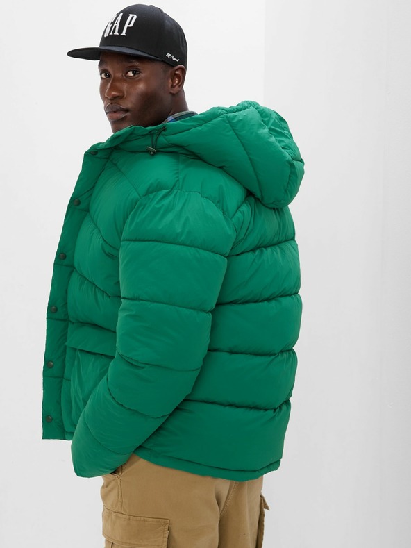 GAP Prešívaná bunda s kapucňou PrimaLoft® GAP