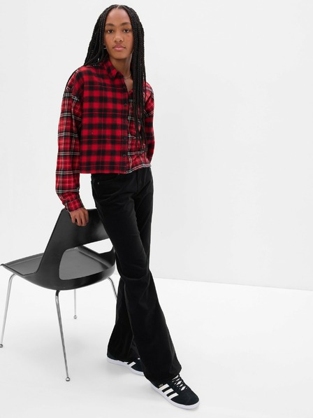GAP Detské zamatové bootcut džínsy GAP