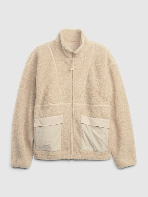 GAP Plyšová bunda na zips GAP