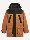 Celio Hnedá bunda parka Celio Cubicol