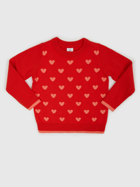 GAP Baby sveter vzor srdca GAP