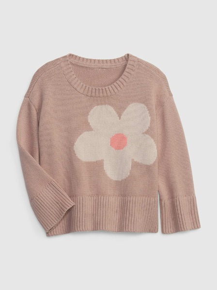 GAP Baby sveter s kvetinou GAP
