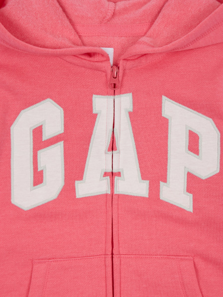 GAP Detská mikina s logom a fleece GAP