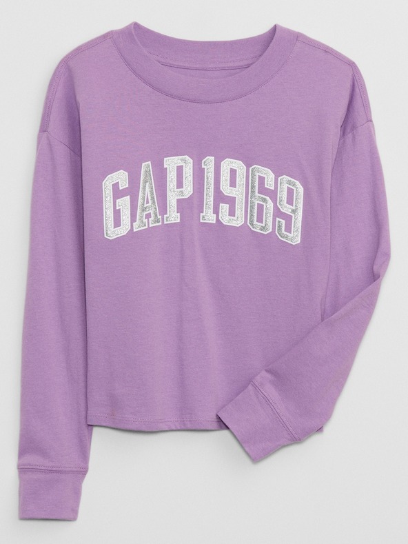 GAP Detské tričko s metalickým logom GAP