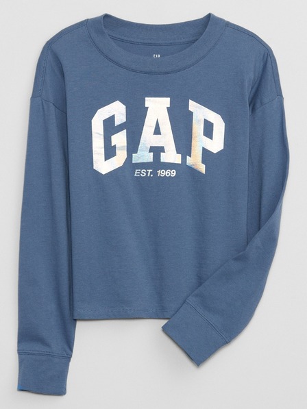 GAP Detské tričko s metalickým logom GAP
