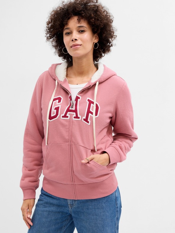 GAP Mikina sherpa s logom GAP