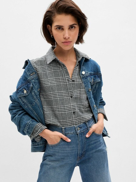 GAP Flanelová košeľa oversize GAP