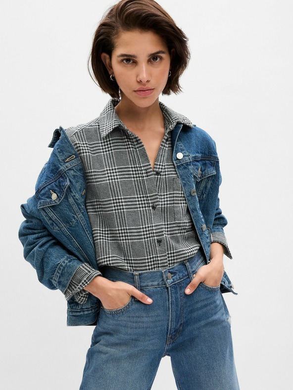 GAP Flanelová košeľa oversize GAP