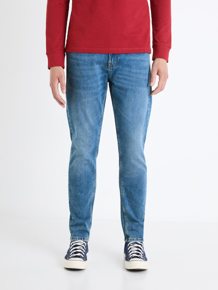 Celio Svetlomodré pánske slim fit džínsy Celio Foactive