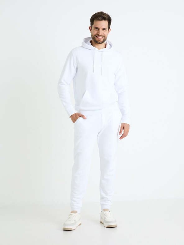 Celio Biela pánska mikina Celio Fesix