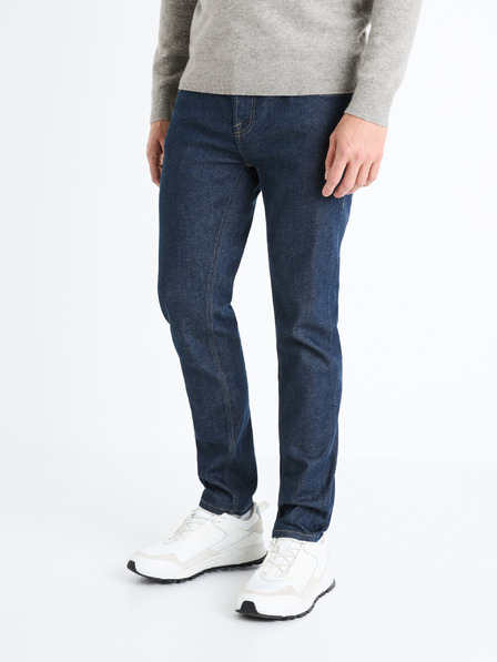 Celio Tmavomodré pánske slim fit džínsy Celio Fotaper
