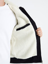 Celio Tmavomodrá pánska bunda z umelej kožušiny Celio Fuhoodie