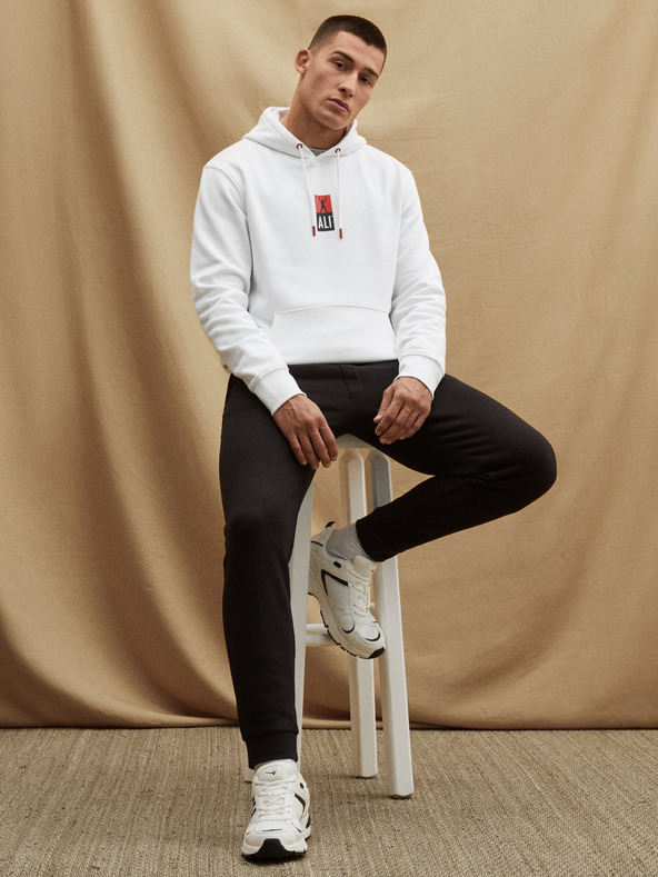 Celio Biela pánska mikina Celio Muhammad Ali