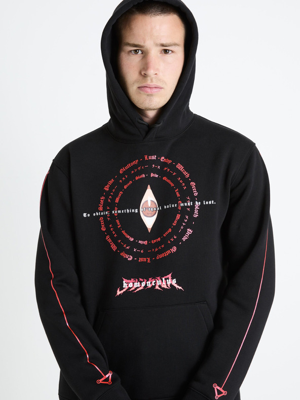 Celio Čierna pánska mikina Celio Fullmetal Alchemist