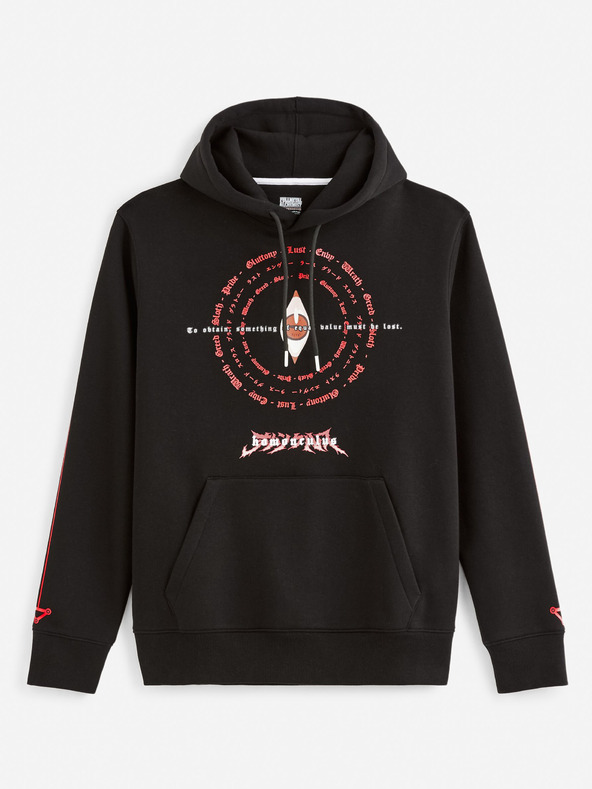 Celio Čierna pánska mikina Celio Fullmetal Alchemist