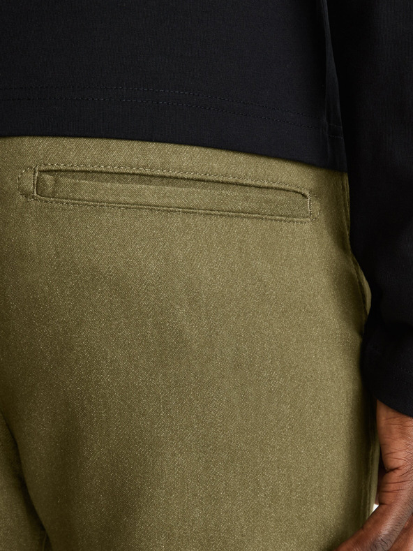 Celio Khaki pánske skrátené nohavice Celio Fodamso