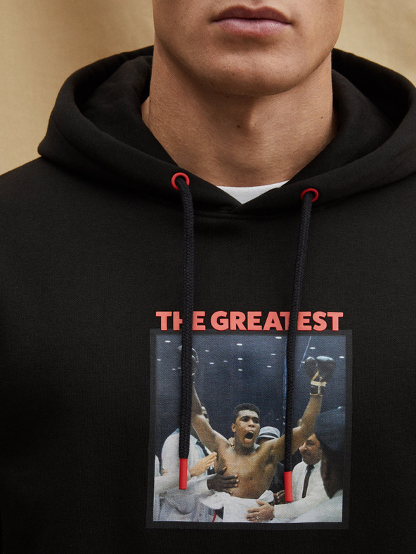 Celio Čierna pánska mikina Celio Muhammad Ali