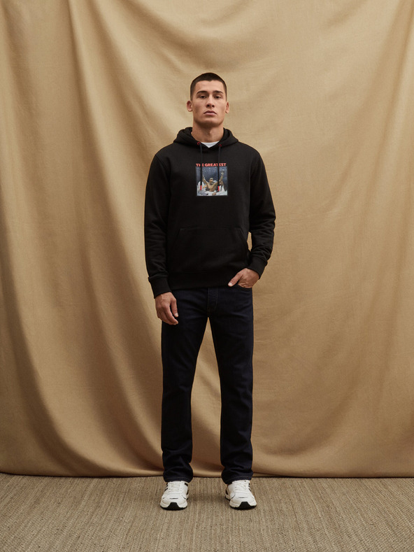 Celio Čierna pánska mikina Celio Muhammad Ali