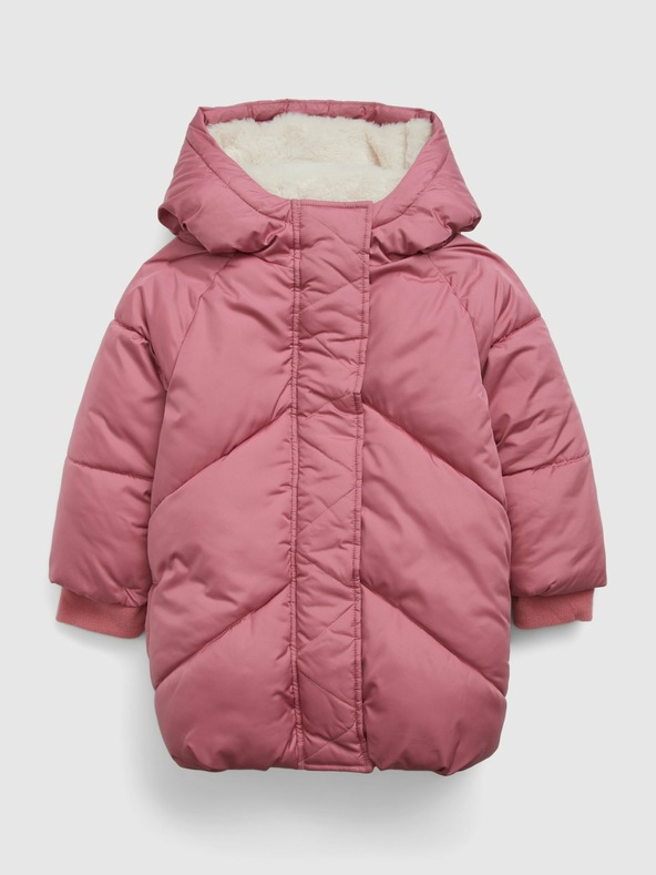 GAP Baby bunda s kožúšikom GAP