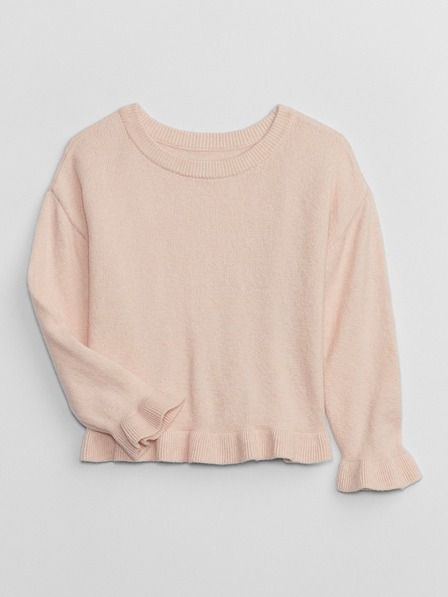 GAP Baby sveter s volánikmi CashSoft GAP