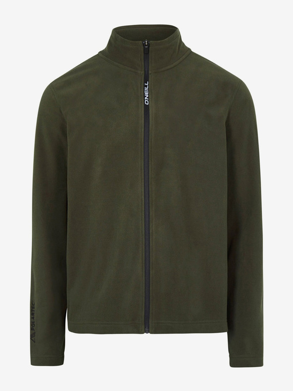 O'Neill Khaki pánska flísová mikina na zips so stojacím golierom O'Neill Jack's