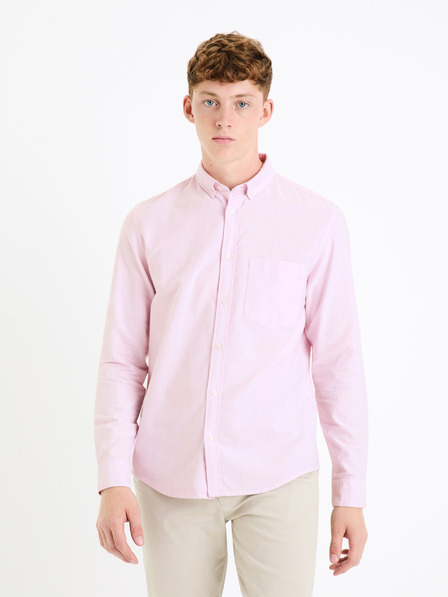 Celio Ružová pánska košeľa Celio Daxford