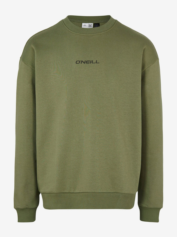 O'Neill Khaki pánska mikina s potlačou na chrbte O'Neill Future Surf Society
