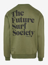 O'Neill Khaki pánska mikina s potlačou na chrbte O'Neill Future Surf Society