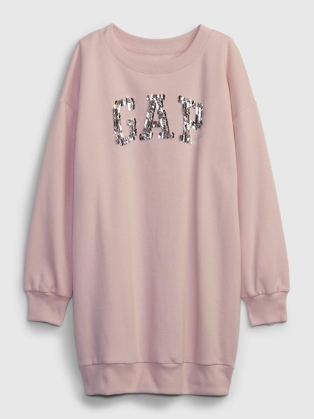 GAP Detské mikinové šaty s logom GAP