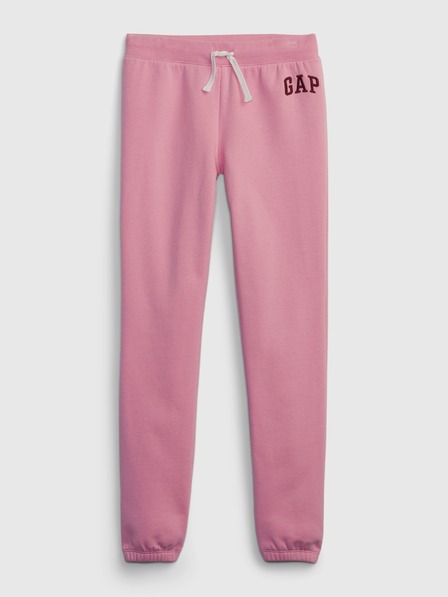 GAP Detské tepláky fleece logo army GAP