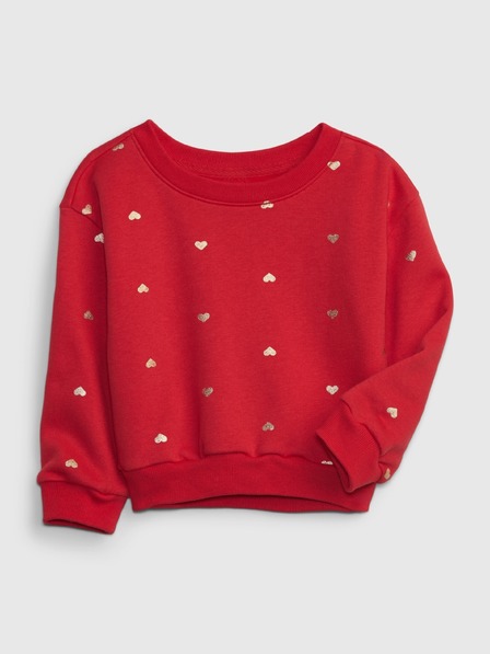 GAP Baby mikina so srdiečkami GAP