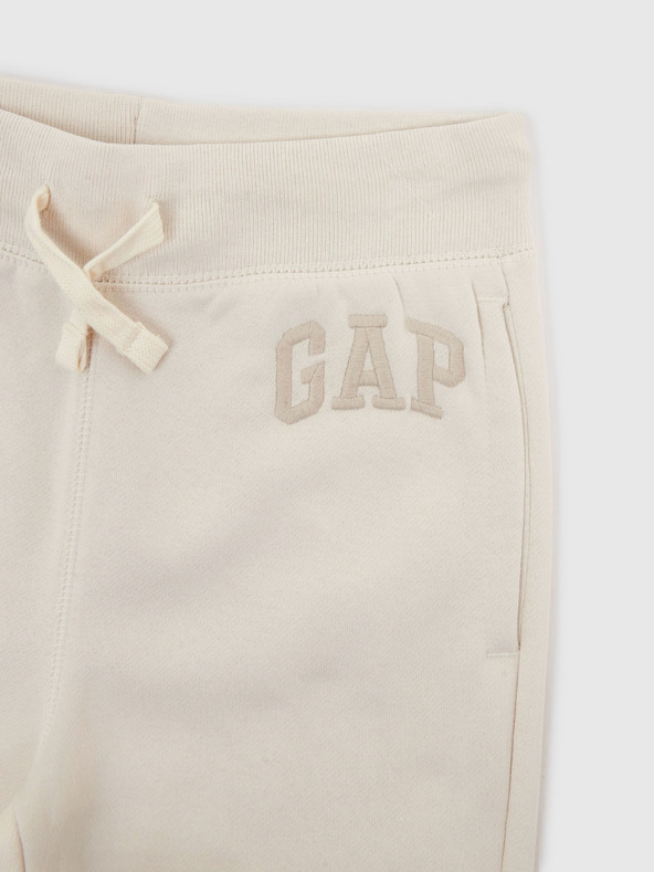 GAP Detské fleecové tepláky s logom GAP