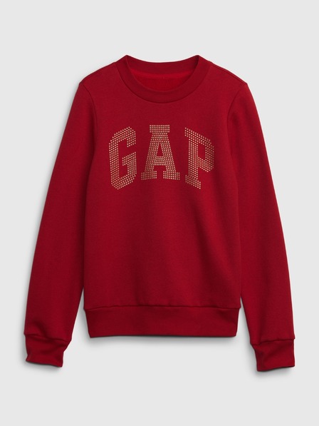 GAP Detská mikina s logom a fleece GAP