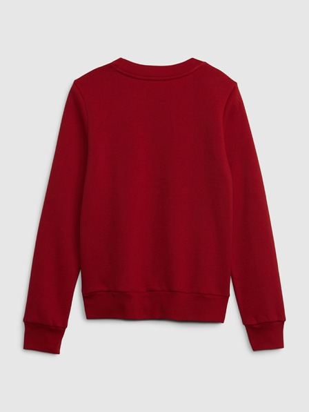 GAP Detská mikina s logom a fleece GAP
