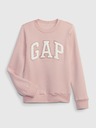 GAP Detská mikina s logom a fleece GAP
