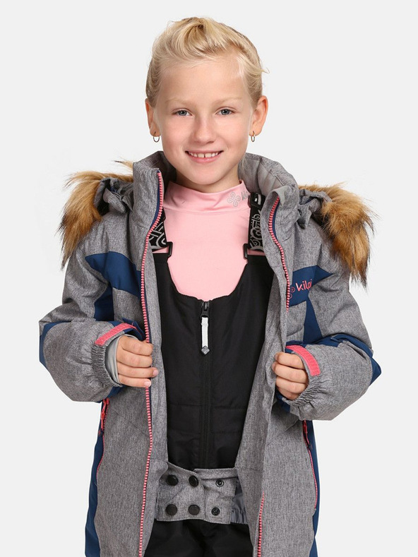 Kilpi Modro-šedá dievčenská lyžiarska bunda Kilpi Alisia
