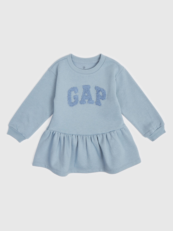 GAP Baby mikinové šaty s logom GAP