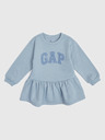 GAP Baby mikinové šaty s logom GAP