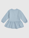 GAP Baby mikinové šaty s logom GAP