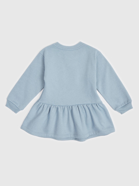 GAP Baby mikinové šaty s logom GAP