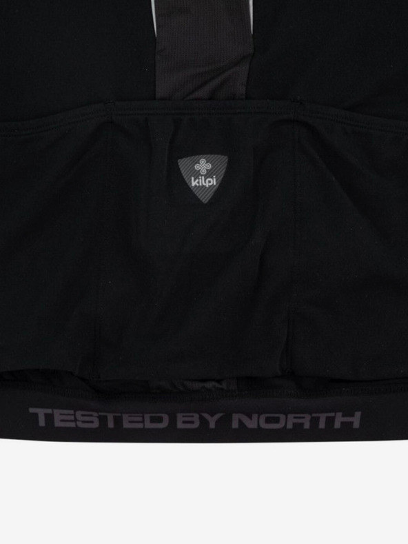 Kilpi Čierne pánske cyklistické tričko s dlhým rukávom Kilpi CAMPOS-M