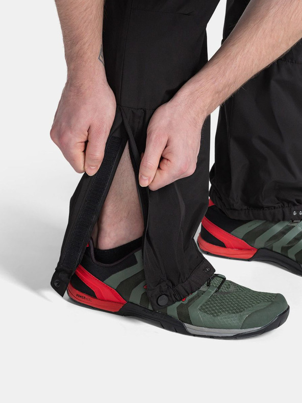 Kilpi Čierne pánske športové nepremokavé nohavice Kilpi MAULES