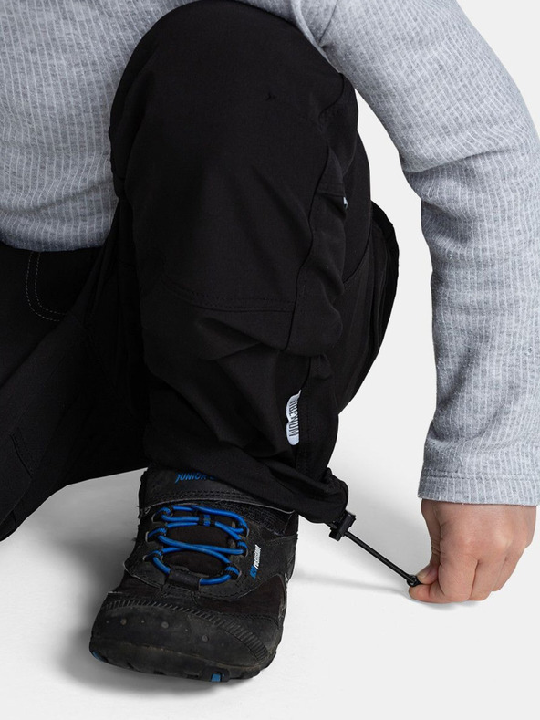 Kilpi Čierne detské nohavice Kilpi KARIDO