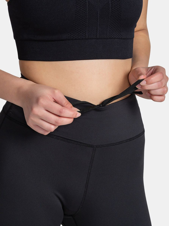 Kilpi Čierne dámske trojštvrťové športové legíny Kilpi AMIRA